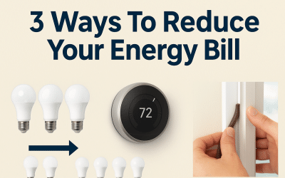 3 Ways To Reduce Your Energy Bill