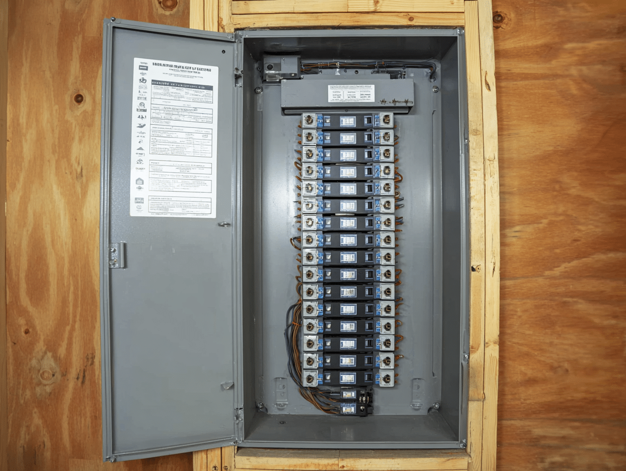 Electrical Service Panel in Home Electrical Service Panel in Home