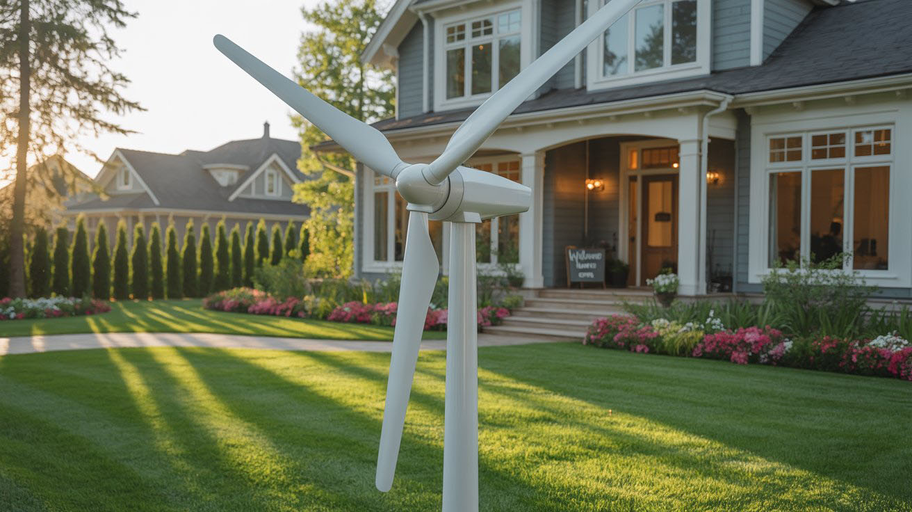 White Home Wind Turbine Harnessing the Breeze: A Homeowner’s Guide to Wind Turbine Installation