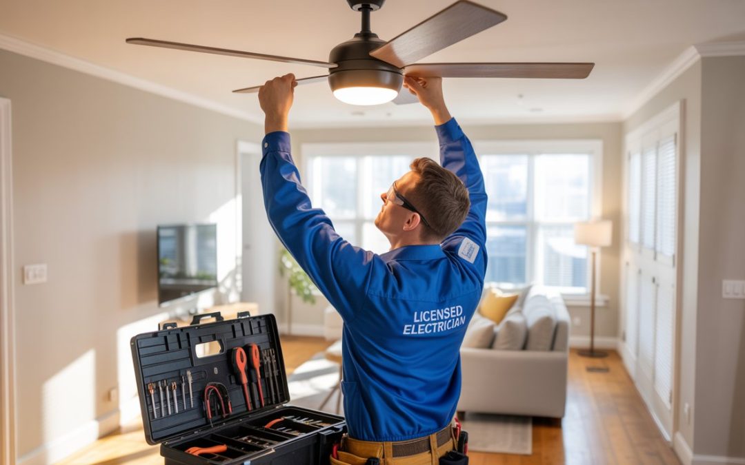 Licensed Electrician Services for Ceiling Fan Installation and Repair